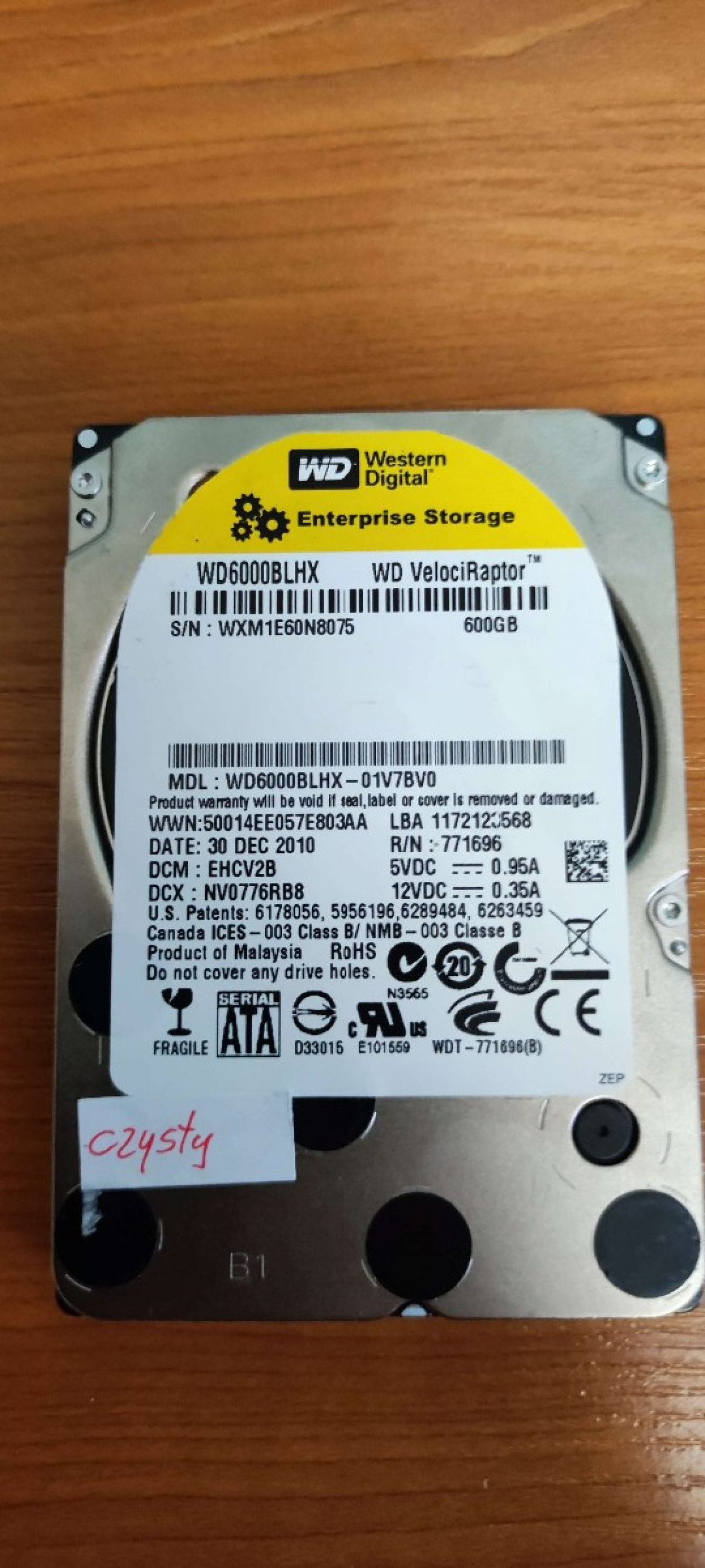 Dysk twardy Western Digital WD6000BLHX 600GB SATA III 2,5"