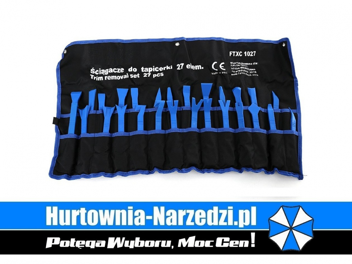 Zestaw ściągaczy do tapicerki 27-el. Falon-Tech FTXC1027
