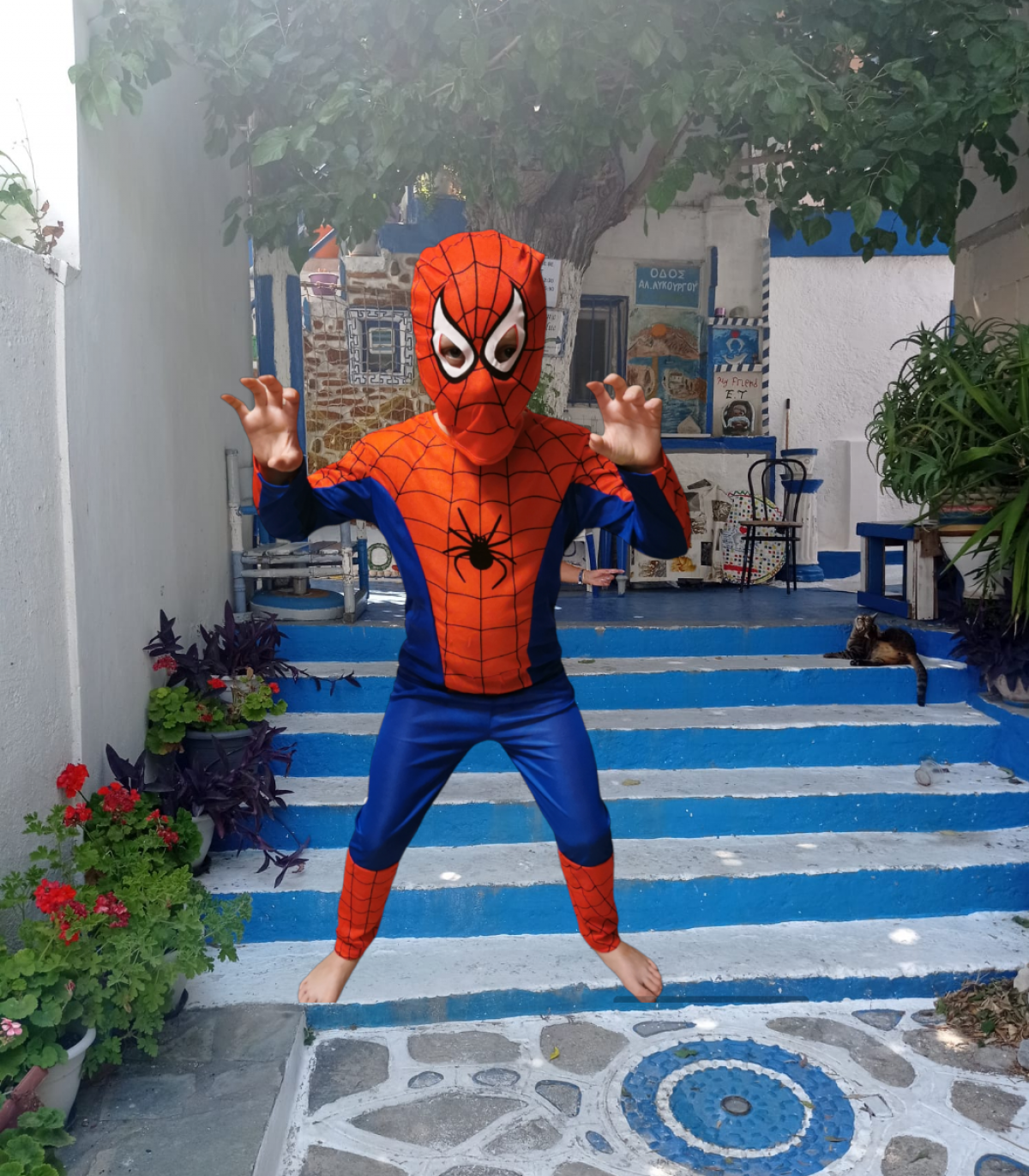 Kostium Przebranie Spiderman Pająk balik