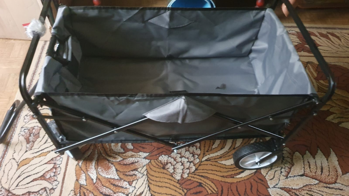 Składany wózek plażowy dla dzieci – duża pojemność, lekkie uszkodzenia