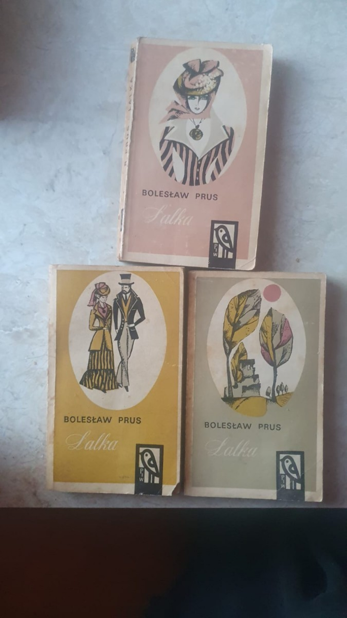 Lalka – Bolesław Prus, wydanie w 3 tomach, PIW, stan bardzo dobry