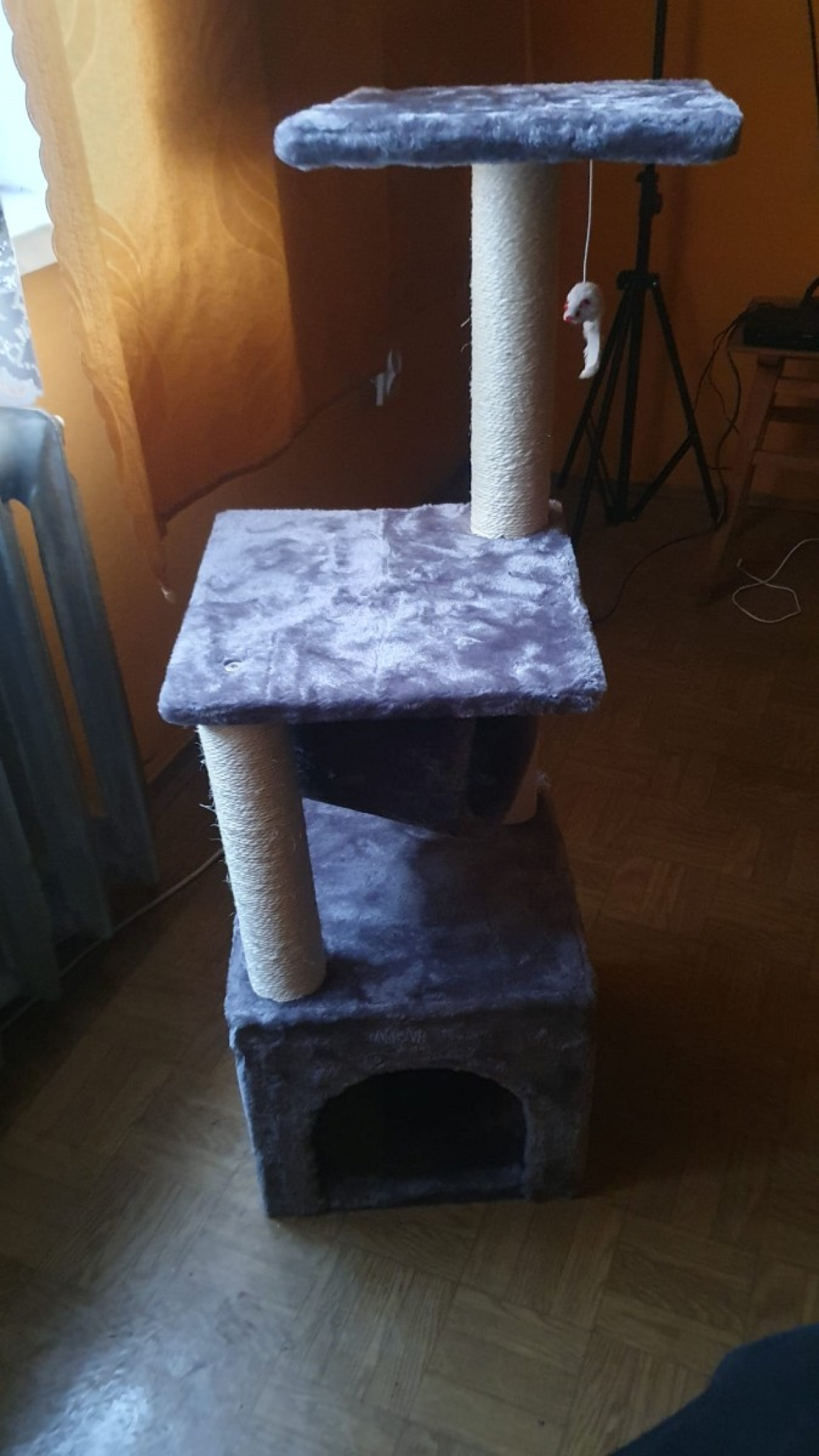 Drapak niski, legowisko, słupek do drapania, wieża Omna 61 - 100 cm