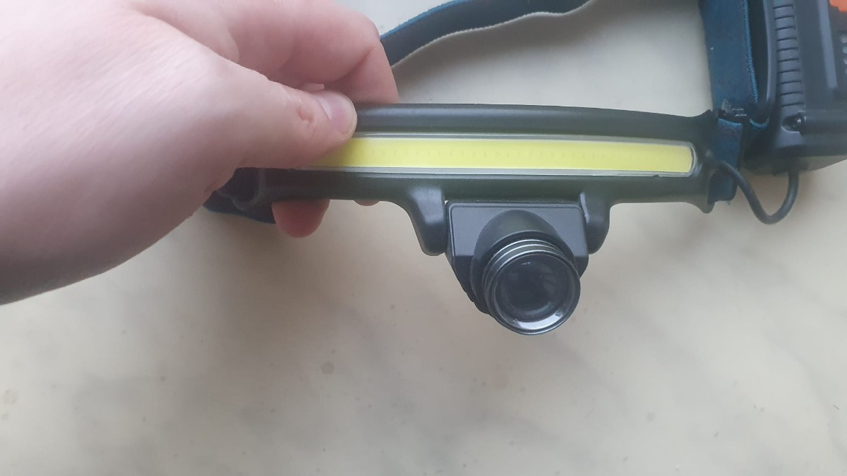 Latarka czołowa COB LED 270° z czujnikiem ruchu – Używana ze zwrotu