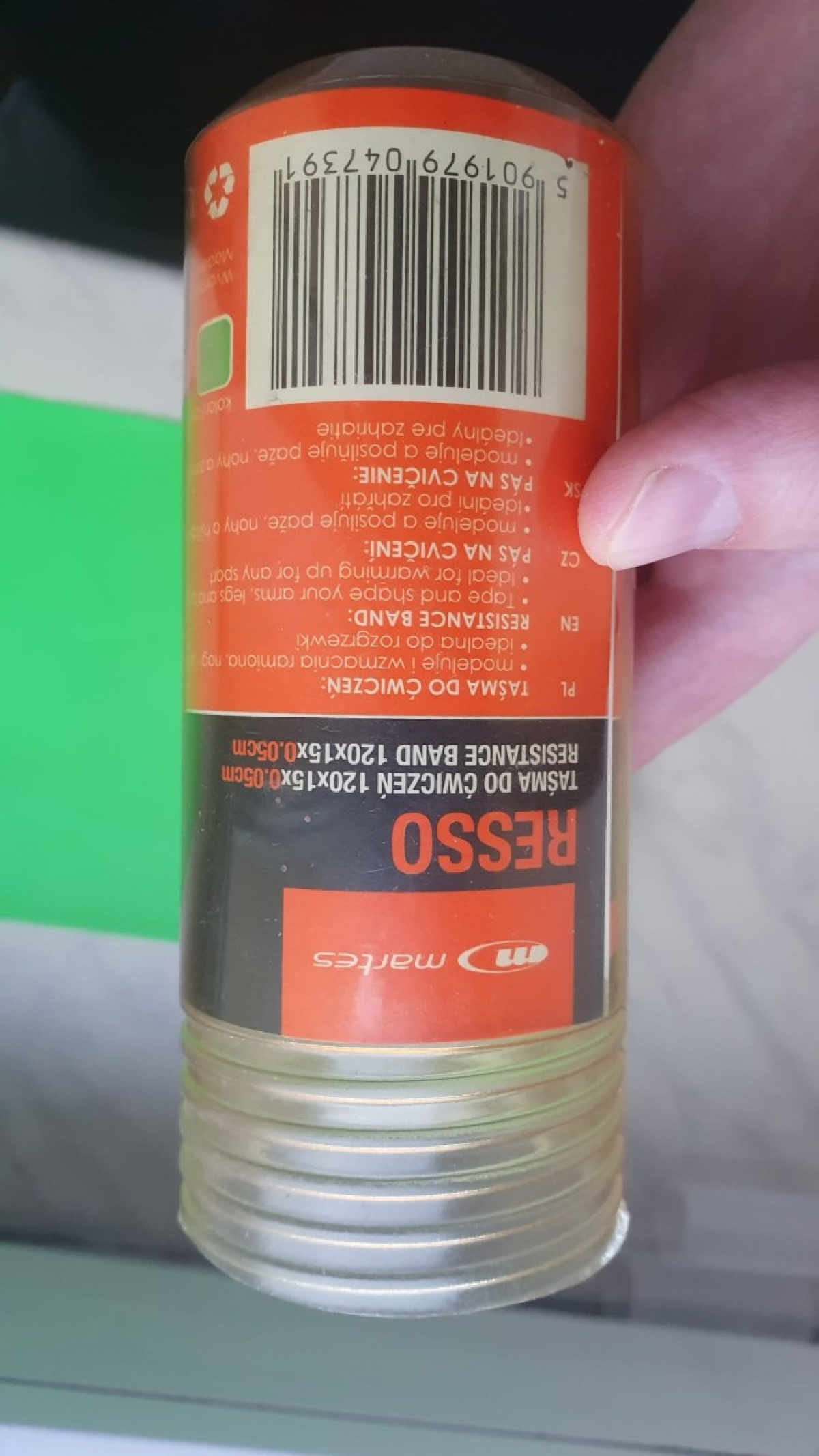 Taśma do ćwiczeń 120 cm x 15 cm x 0.05 cm