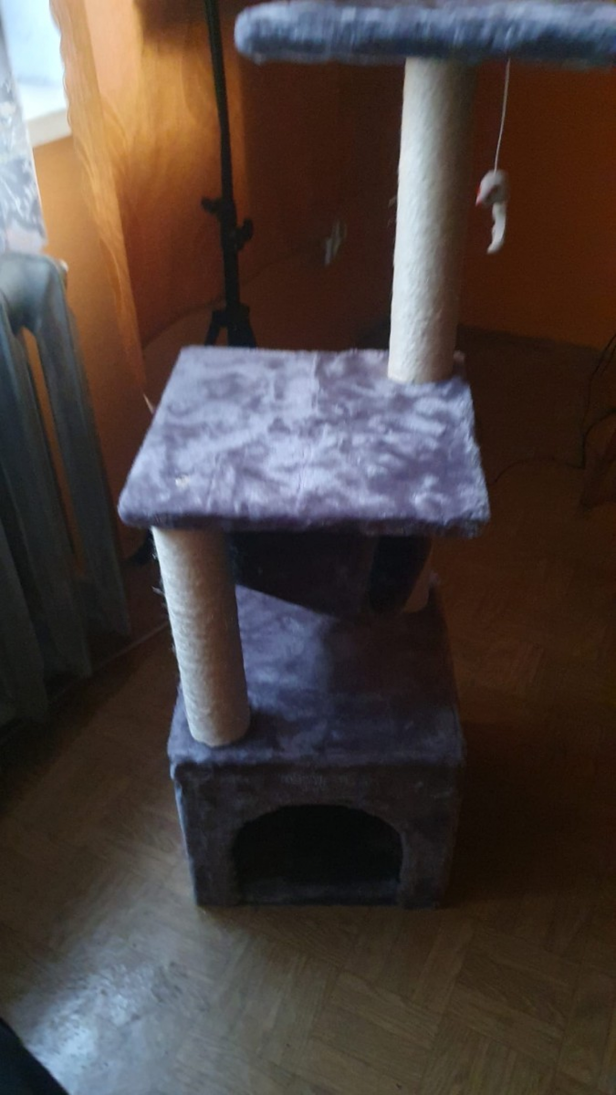 Drapak niski, legowisko, słupek do drapania, wieża 92 cm