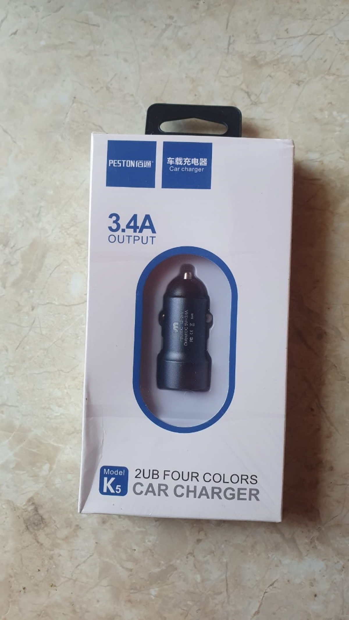 Ładowarka samochodowa USB-C 3.4A – kolor Czarny