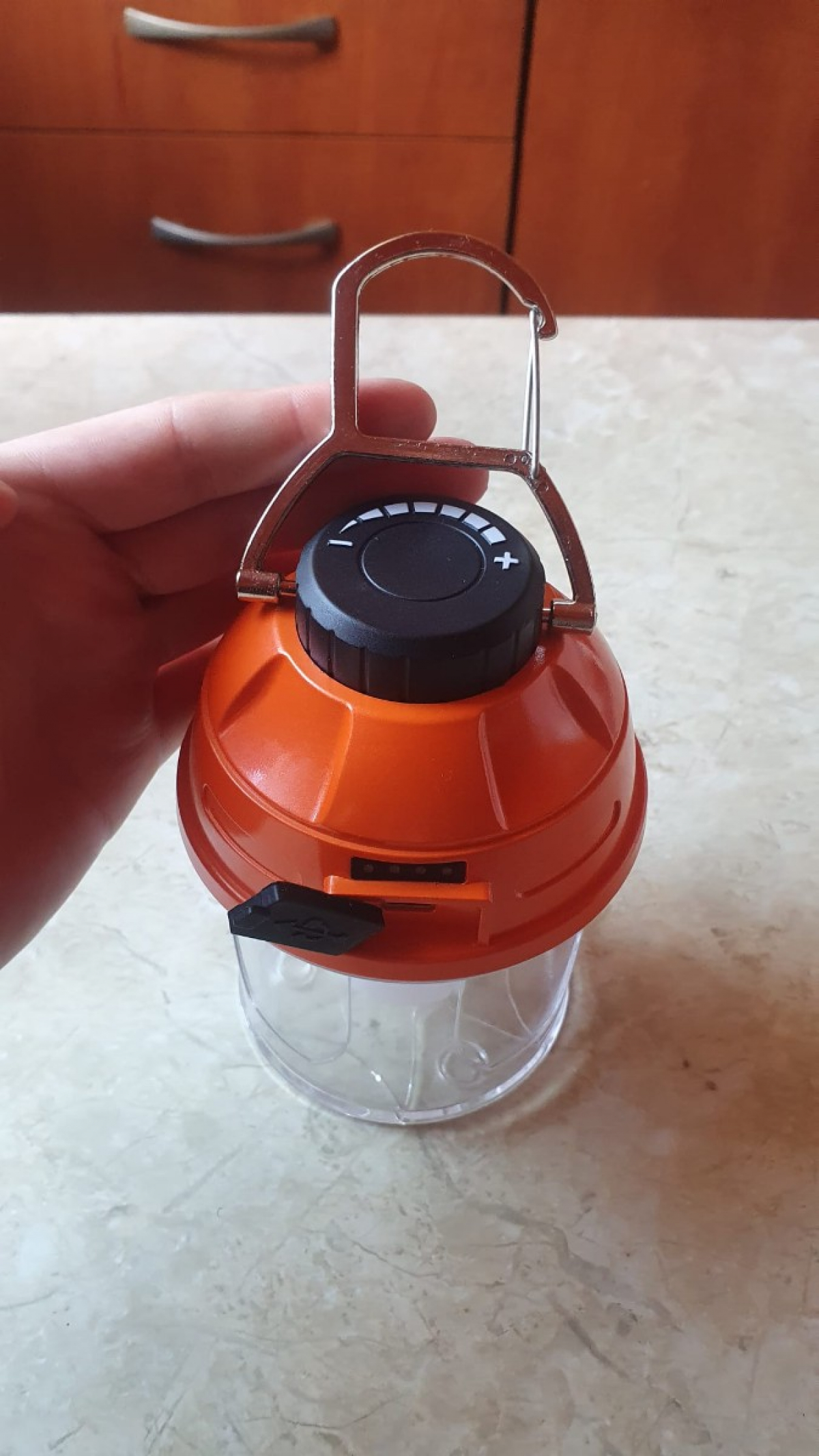Lampa kempingowa 350 lm USB – campingowa LED, nie działa, do naprawy