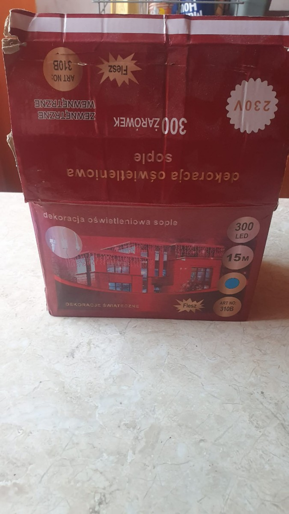 Dekoracja świetlna Led Sople 300 Led 15 m – 230 V – do domu i na zewnątrz