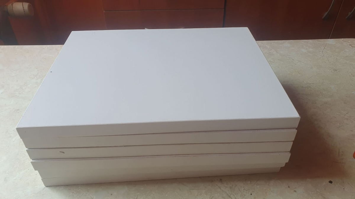 Deski / półki z toaletki kosmetycznej 27 × 21 cm - 6 sztuk